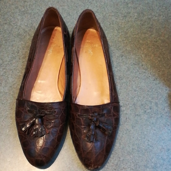 ralph lauren crocodile loafers